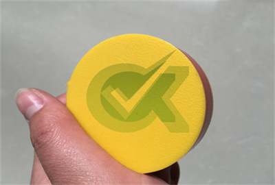 cut-to-size 2 color hdpe sheets green on yellow 15mm